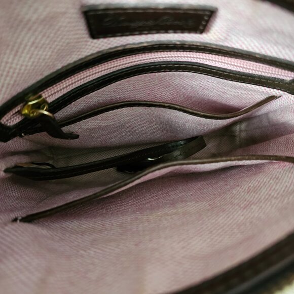 Dooney & Bourke Croc Embossed Tortoise Leather Red Crossbody Hand Bag - Picture 2 of 13